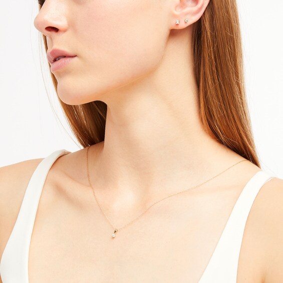 1/2 CT. T.w. Diamond Solitaire Pendant and Earrings Set in 10K Gold (J/I3)