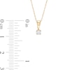 Thumbnail Image 4 of Essentials 1/2 CT. T.W. Diamond Solitaire Pendant and Earrings Set in 10K Gold (J/I3)