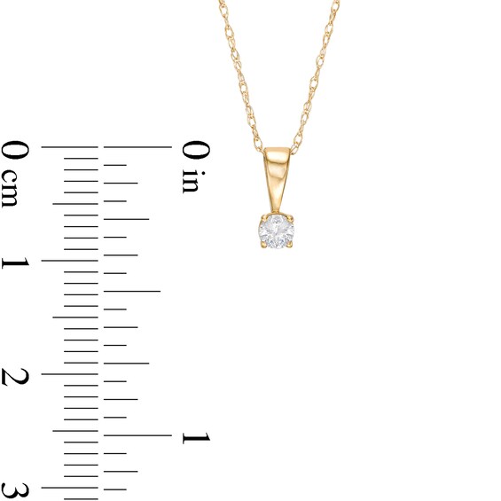 1/2 CT. T.w. Diamond Solitaire Pendant and Earrings Set in 10K Gold (J/I3)