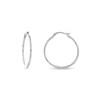 Thumbnail Image 3 of Essentials Polished Multi-Size Tube Hoop Earrings Set in 10K White Gold