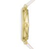 Thumbnail Image 3 of Ladies' Kate Spade Holland Gold-Tone White Leather Strap Watch with Crystal Accent Textured White Dial (Model: KSW1790)