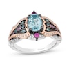 Thumbnail Image 0 of Collector's Edition Enchanted Disney The Little Mermaid Multi-Gemstone and Diamond Caspia Ring in Sterling Silver