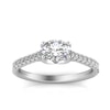 Thumbnail Image 1 of Sideways 1 CT. T.W. Oval Diamond Engagement Ring in 14K White Gold