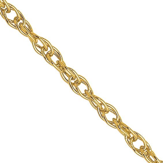 1.3mm Rope Chain Necklace in 18K Gold