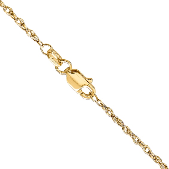 1.3mm Rope Chain Necklace in 18K Gold - 18"