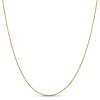 Thumbnail Image 1 of 1.0mm Diamond-Cut Spiga Chain Necklace in 18K Gold - 16"