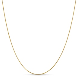 1.0mm Diamond-Cut Spiga Chain Necklace in 18K Gold - 16"