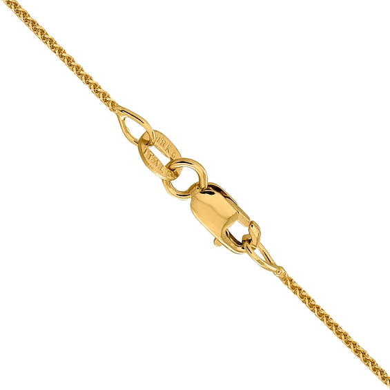 1.0mm Diamond-Cut Spiga Chain Necklace in 18K Gold - 16"