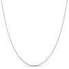 Thumbnail Image 1 of 1.0mm Diamond-Cut Spiga Chain Necklace in 18K White Gold - 24"