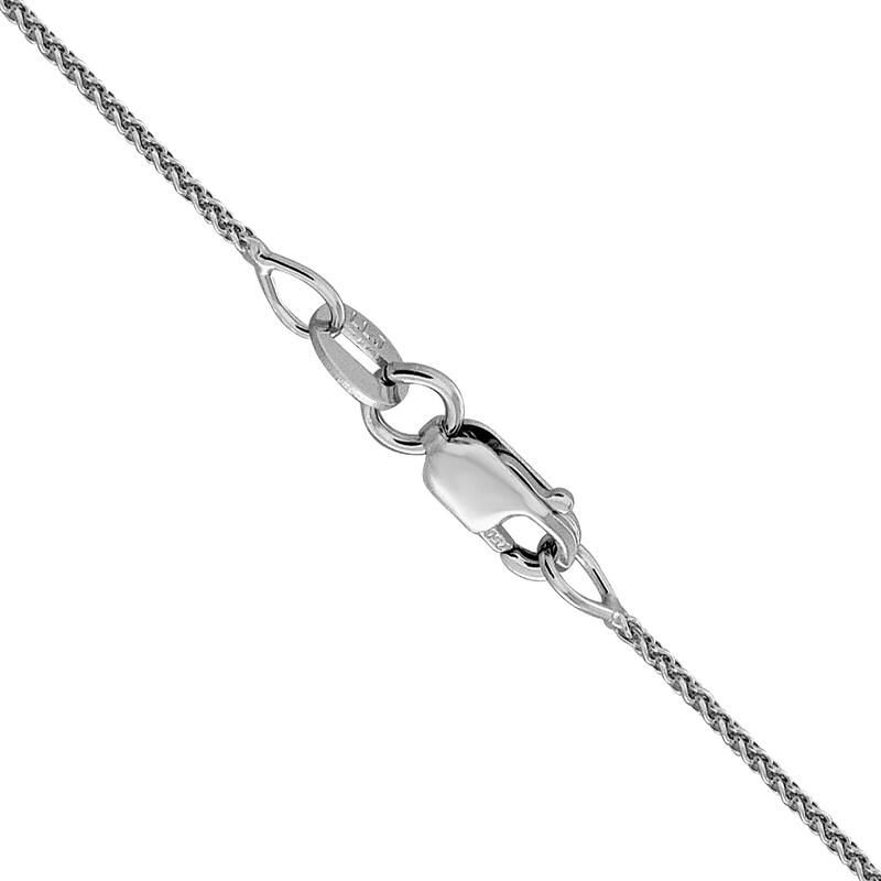 Main Image 3 of 1.0mm Diamond-Cut Spiga Chain Necklace in 18K White Gold - 24"