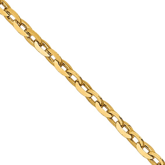 1.15mm Diamond-Cut Cable Chain Necklace in 18K Gold - 16"