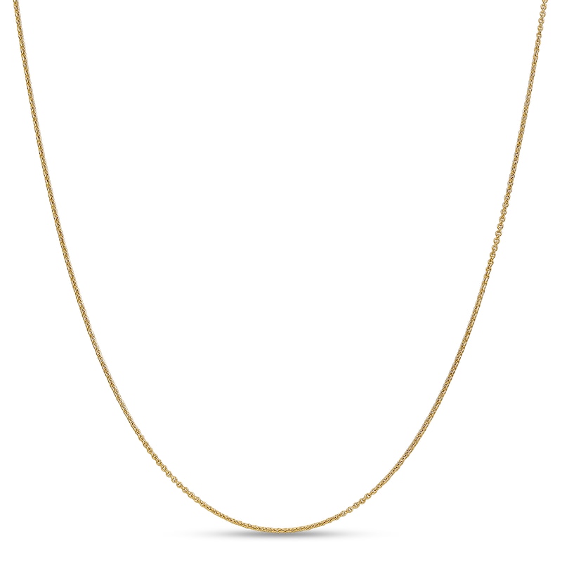 1.15mm Diamond-Cut Solid Cable Chain Necklace in 18K Gold - 20