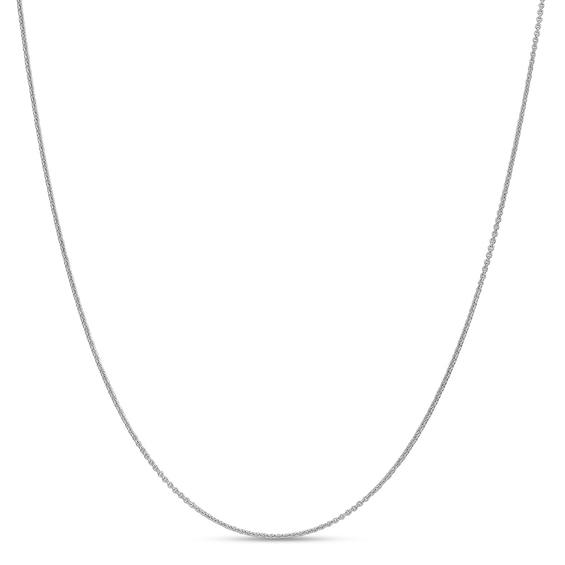 1.15mm Diamond-Cut Cable Chain Necklace in 18K White Gold - 16"