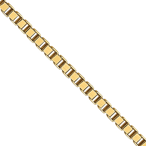 0.7mm Box Chain Necklace in 18K Gold - 20"
