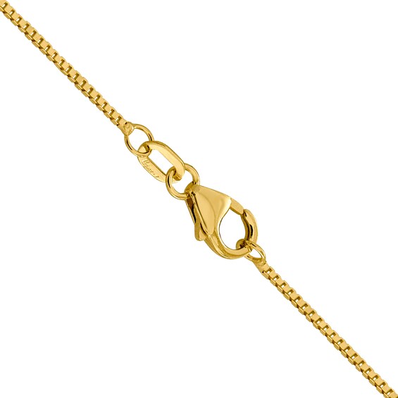 0.9mm Box Chain Necklace in 18K Gold - 24"