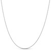 Thumbnail Image 0 of 0.7mm Solid Box Chain Necklace in 18K White Gold - 16"