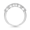Thumbnail Image 3 of 1 CT. T.W. Marquise, Oval and Emerald Multi-Diamond Alternating Ring in 10K White Gold