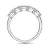 Thumbnail Image 3 of 1 CT. T.W. Oval and Emerald Multi-Diamond Alternating Ring in 10K White Gold