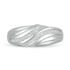 Thumbnail Image 3 of 1/4 CT. T.W. Diamond Rolling Waves Ring in 10K White Gold