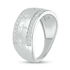 Thumbnail Image 2 of 1/2 CT. T.W. Diamond Edge Cross Ring in 10K White Gold