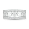 Thumbnail Image 3 of 1/2 CT. T.W. Diamond Edge Cross Ring in 10K White Gold