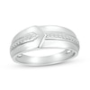 Thumbnail Image 1 of 1/6 CT. T.W. Diamond Overlap Ring in 10K White Gold