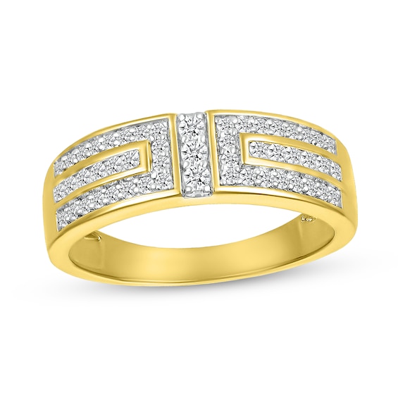 1/2 CT. T.w. Diamond Brick Ring in 10K Gold