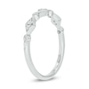 Thumbnail Image 2 of 1/10 CT. T.W. Multi-Diamond Station Art Deco Stackable Band in 10K White Gold