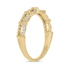Thumbnail Image 2 of 1/10 CT. T.W. Diamond Bead Edge Draping Stackable Band in 10K Gold