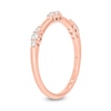 Thumbnail Image 2 of 1/6 CT. T.W. Diamond Bamboo Stackable Band in 10K Rose Gold