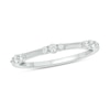 Thumbnail Image 1 of 1/6 CT. T.W. Diamond Bamboo Stackable Band in 10K White Gold