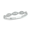 Thumbnail Image 1 of 1/6 CT. T.W. Marquise Multi-Diamond Vintage-Style Stackable Band in 10K White Gold