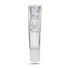 Thumbnail Image 2 of 1-1/2 CT. T.W. Princess-Cut Diamond Nine Stone Wedding Band in 14K White Gold (I/SI2)