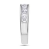 Thumbnail Image 2 of 1-1/2 CT. T.W. Princess-Cut Diamond Nine Stone Wedding Band in 14K White Gold (H/VS2)