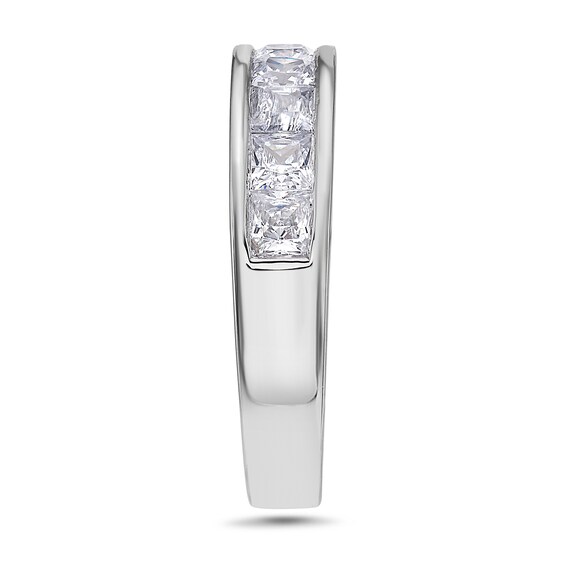 1-1/2 CT. T.w. Princess-Cut Diamond Nine Stone Wedding Band in 14K White Gold (H/Vs2)