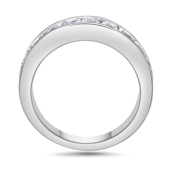 1-1/2 CT. T.w. Princess-Cut Diamond Nine Stone Wedding Band in 14K White Gold (H/Vs2)