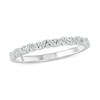 Thumbnail Image 1 of 1/6 CT. T.W. Baguette and Round Diamond Zig-Zag Stackable Band in 10K White Gold