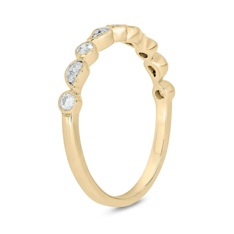 Main Image 2 of 1/5 CT. T.W. Diamond Paisley Stackable Band in 10K Gold