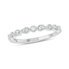Thumbnail Image 1 of 1/5 CT. T.W. Diamond Paisley Stackable Band in 10K White Gold