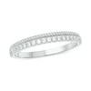 Thumbnail Image 1 of 1/5 CT. T.W. Diamond Rope Edge Stackable Band in 10K White Gold