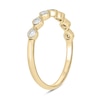Thumbnail Image 2 of 1/4 CT. T.W. Diamond Station Vintage-Style Stackable Band in 10K Gold