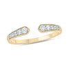Thumbnail Image 1 of 1/5 CT. T.W. Diamond Graduated Open Shank Stackable Band in 10K Gold