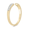 Thumbnail Image 2 of 1/5 CT. T.W. Diamond Graduated Open Shank Stackable Band in 10K Gold