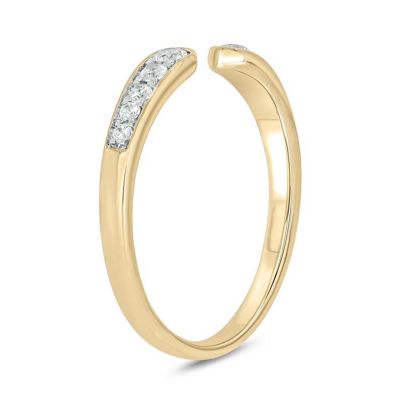 Main Image 2 of 1/5 CT. T.W. Diamond Graduated Open Shank Stackable Band in 10K Gold