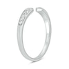 Thumbnail Image 2 of 1/5 CT. T.W. Diamond Graduated Open Shank Stackable Band in 10K White Gold