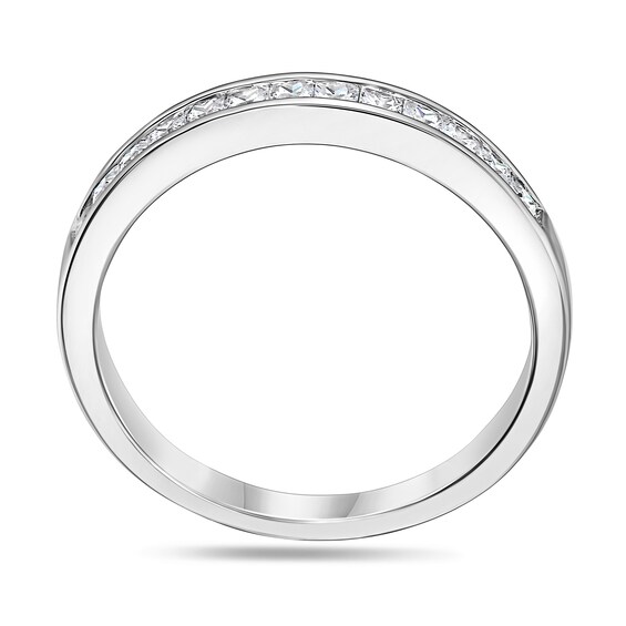 1/2 CT. T.w. Princess-Cut Diamond Wedding Band in Platinum (I/Si2)