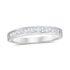 Thumbnail Image 1 of 1/2 CT. T.W. Princess-Cut Diamond Wedding Band in 14K White Gold (I/SI2)