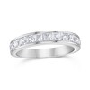 Thumbnail Image 1 of 1 CT. T.W. Princess-Cut Diamond Wedding Band in 14K White Gold (I/SI2)