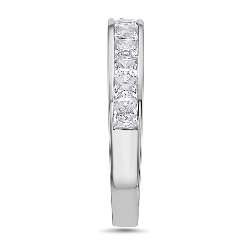 Main Image 2 of 1 CT. T.W. Princess-Cut Diamond Wedding Band in 14K White Gold (H/VS2)