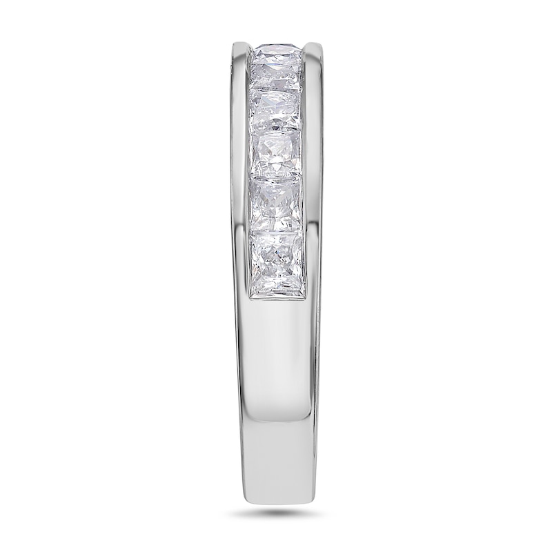 Main Image 2 of 1-1/2 CT. T.W. Princess-Cut Diamond Wedding Band in 14K White Gold (I/SI2)